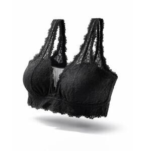 Aerie Lace Bralette Bra Size XXL Black New With Tags Wireless